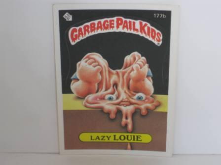 177b Lazy LOUIE 1986 Topps Garbage Pail Kids Card